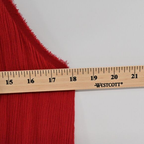 FREE PEOPLE Dress Womens Size XS Wicked Spell Brick Red Strappy Floral Lace Boho - Picture 10 of 11